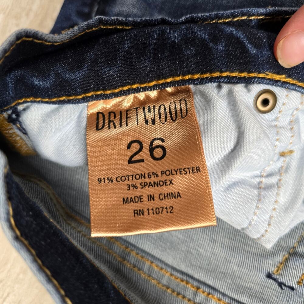 Driftwood Women's Colette Floral Embroidered Skinny Jeans 26 - Picture 4 of 7